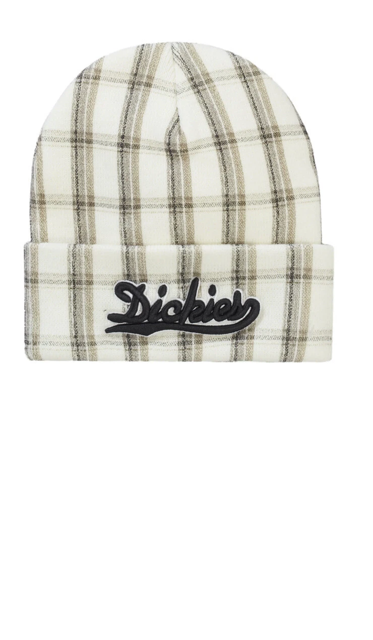 Supreme X Dickies   Beanie   Plaid blanc