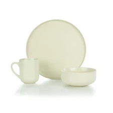 Everything Kitchens Modern Flat 12-Piece Dinnerware Set | Beige