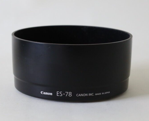 New Canon ES-78 Black Circular Lens Hood Shade For EF 50mm f/1.2 L USM