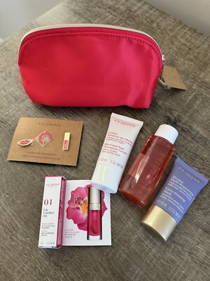 Clarins 6Pcs  Gift Set Travel Kit New