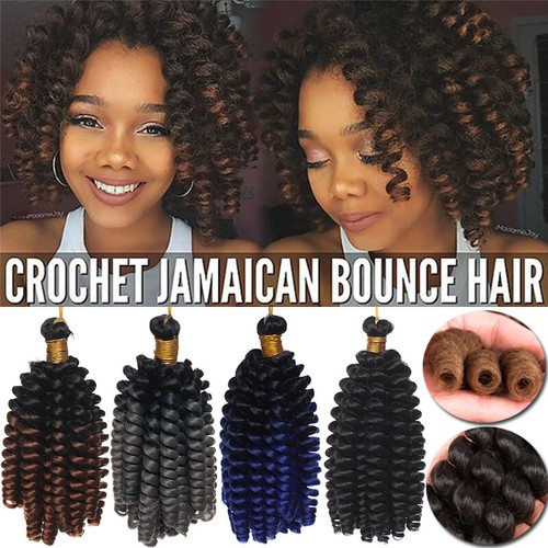 100% Real Natural Jamaican Bounce Spiral Twist Braids Crochet Hair Extensions US - Picture 2 of 25