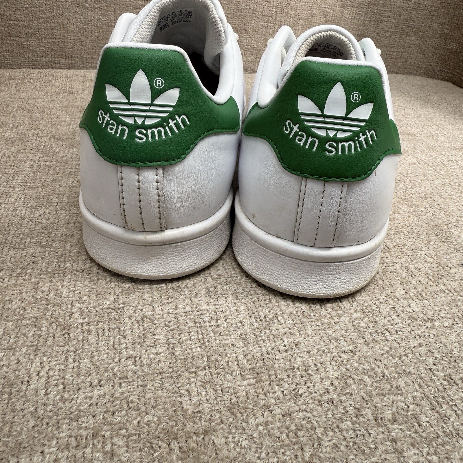 SAOLA Scarpe da tennis Adidas Stan Smith uomo 8 5 bianco verde pelle stringate logo sneakers