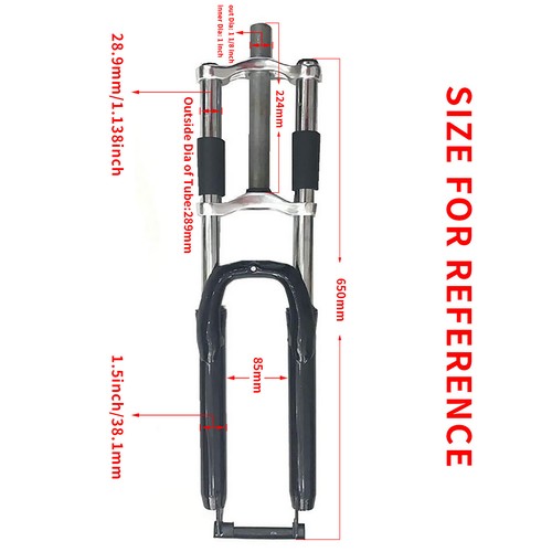 Horquilla de suspensión de bicicleta CDHPOWER 26" y manillar de carreras CNC 29 MM-gas moto - Imagen 20 de 45