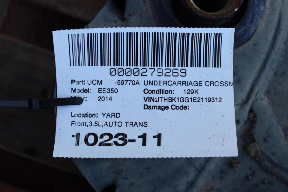 LEXUS ES350 2007-2014 motor delantero cuna suspensión travesaño subchasis OEM Foto 4 de 4