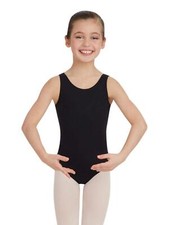 Big Girls' Tank Leotard Black M 8-10