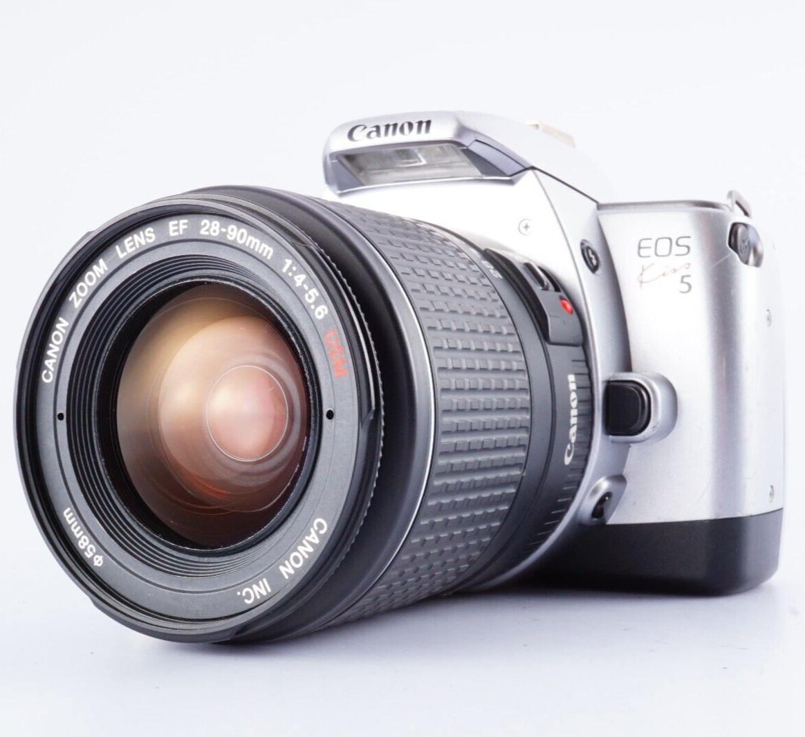 Canon EOS kiss×5 EX+5 Canon EOS Kiss 5 35mm Film Camera w/ EF 28-90mm F/4-5.6