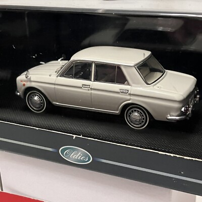 Rare EBBRO Oldies Nissan Bluebird 410 1964 White 1:43 JDM Diecast