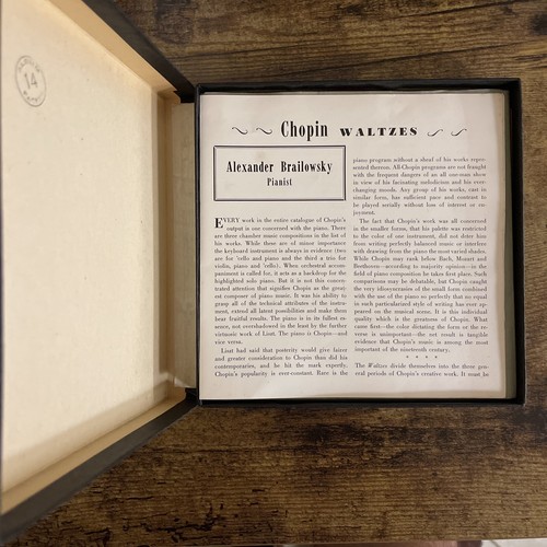 Chopin Waltzes - Alexander Brailowski Pianist Victor Records WDM-1392 7x45 RPM - Picture 3 of 12