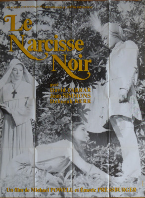 BLACK NARCISSUS - KERR / POWELL - NUN / CONVENT - 80's REISSUE MOVIE POSTER