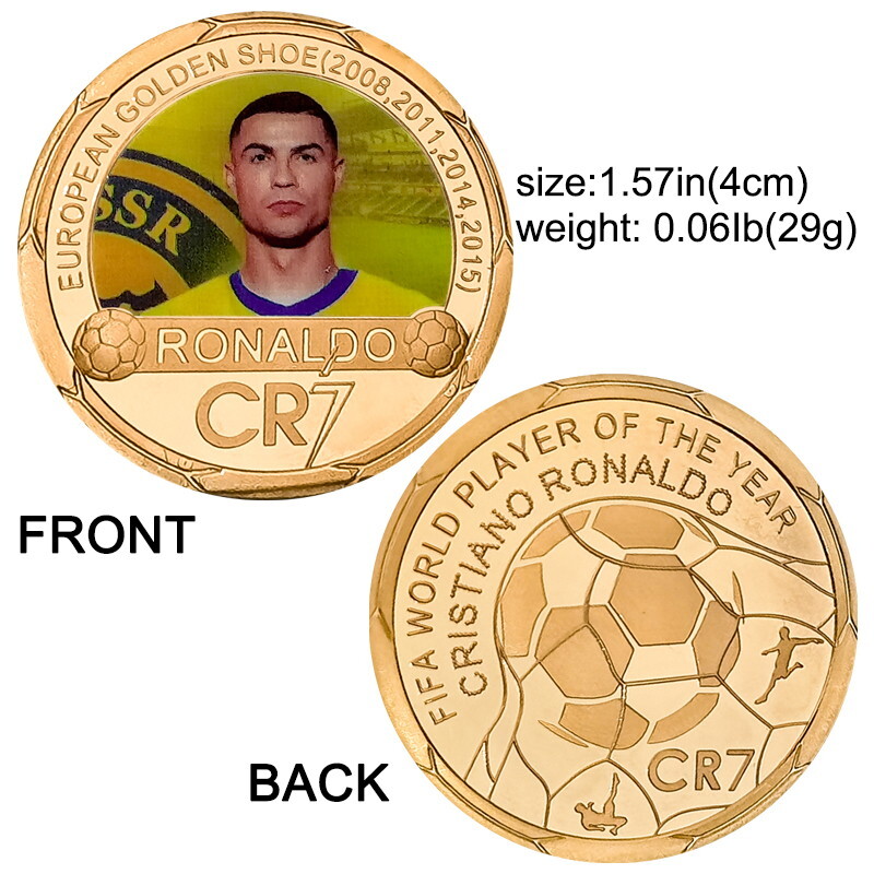 ロナウド CR7 グッズセット 5PCS Cristiano Ronaldo Gold Coins