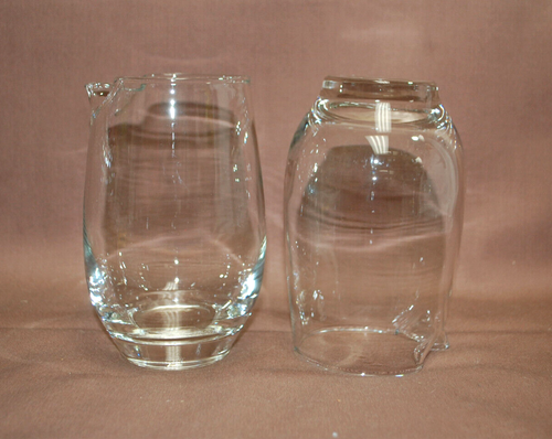 Cocktail Mixer Server with Pour Spout Small Clear Glass Vintage Lot of 6 T1678 - Picture 16 of 22