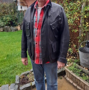 barbour biker jacket mens