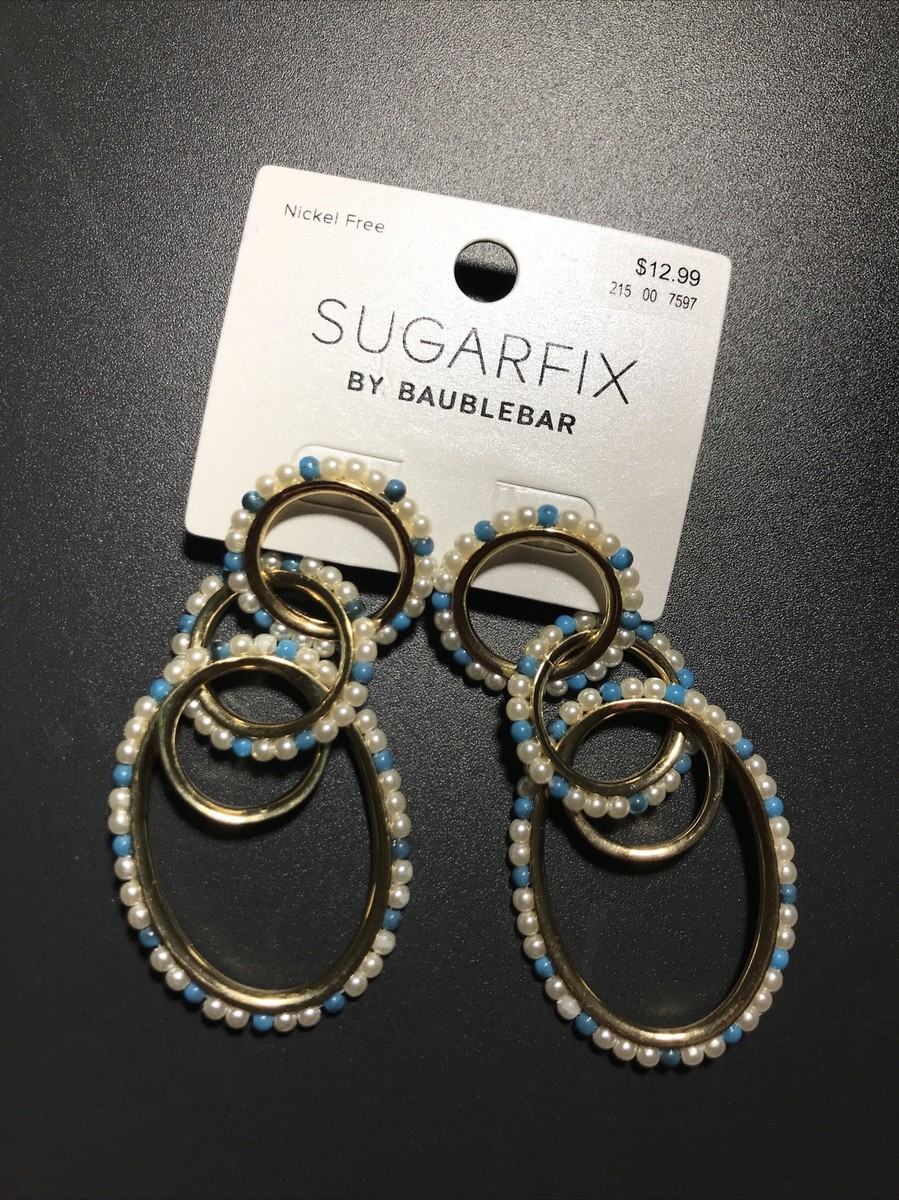 Authentic NEW Sugarfix by Baublebar Blue Beige Bead Drop