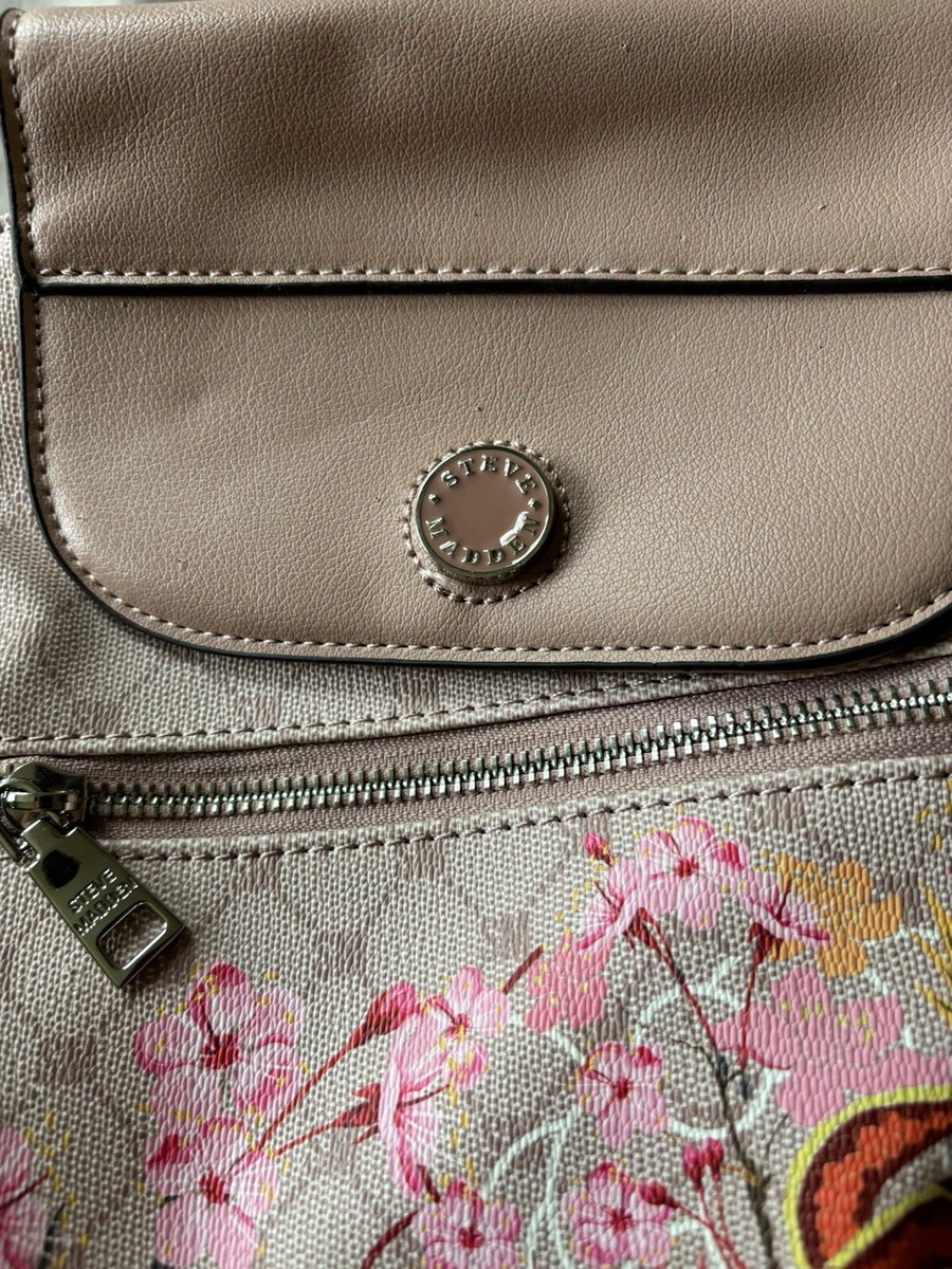 Steve Madden Makeup Backpack Purse Blush Floral B Morgan  display picture 1