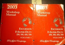 2003 Ford F550 Truck Shop Service Repair Manual Set XL XLT Lariat