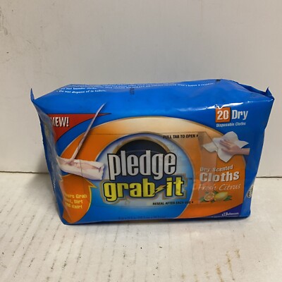 Pledge Grab It Dry Cloths 20 Fresh Citrus Disposable Cloths