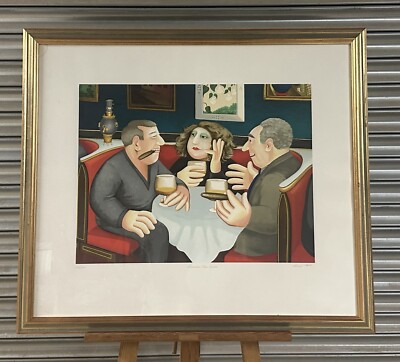 Superb Limited Edition Silkscreen Print   Russian Tea Room  Signed Beryl Cook
