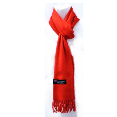 Winter Unisex Plain Solid Scarves 100% Cashmere Wool Warm Scarf Made in Scotland