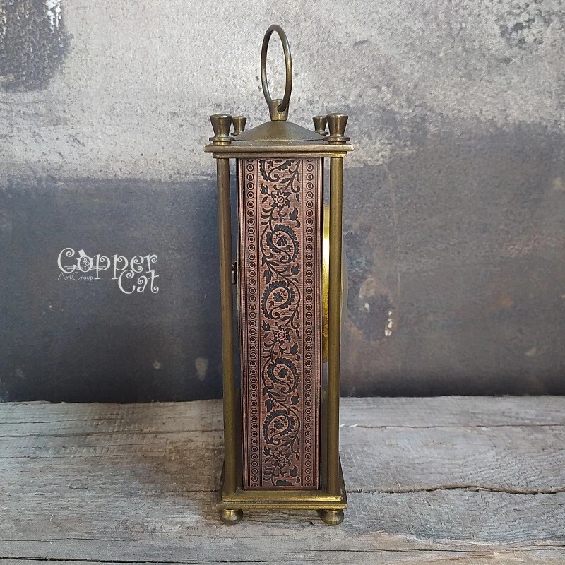 Mechanical soviet table clock with full restored old mechanism «Molnija» - Image 4 of 4