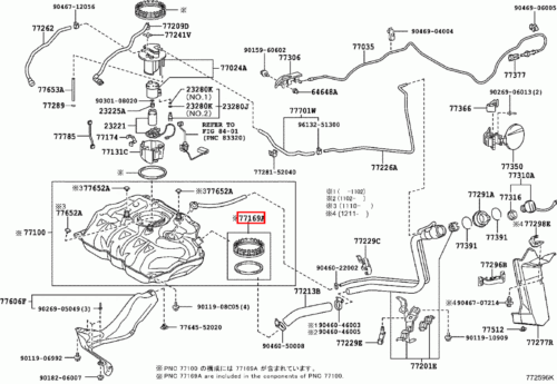 Genuine Corolla ZRE153 ZRE152 1.8 2.0 Fuel Pump Gauge Retainer With Gasket - Picture 11 of 20