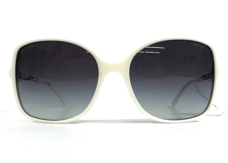 Gafas de sol Chanel 5210-Q-A c.1255/S6 monturas de ajuste asiático con cadena de cuero tejido Foto 2 de 4