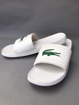 lacoste leather flip flops