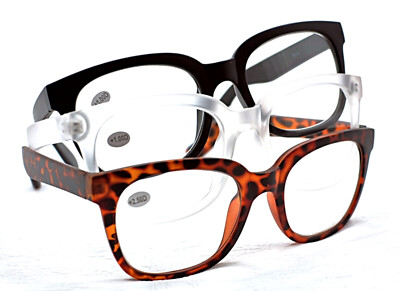 TN14 Stylische Retro Streber/Nerd Lesebrille 3 Farben +1,0+1,5+2,0+2,5+3,0