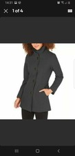  Nautica Women's Size Small Single-breasted Pea Charcoal Coat New With Tags 