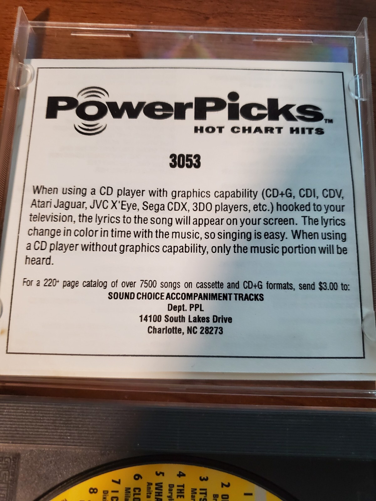3053 COUNTRY PICKS SOUND CHOICE KARAOKE CDG RARE HARD TO FIND eBay