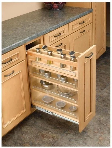 Rev-A-Shelf 448-08SC-SRI-1 Wood Classics 7"W Maple Drop In Spice - Maple - Image 2 of 3