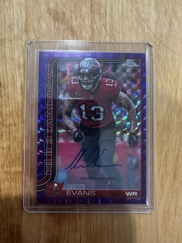 2025 Topps Chrome Mike Evans Chrome Autographs (RAW)