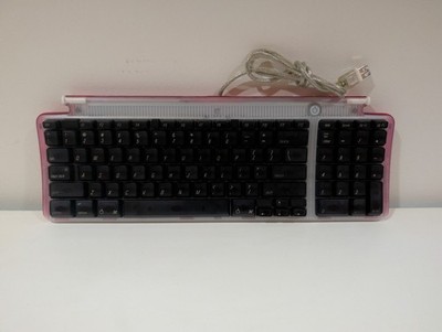 Apple USB Keyboard for Clear Strawberry iMac Power Mac M2452 Great Condition 