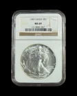 1987 One Ounce American Silver Eagle * NGC MS69