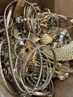 GOLD TONE Jewelry Craft Mystery Box 5lbs Costume Some Wearable, VTG-NOW