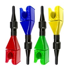 4 PCS Car Fuel Funnels, Retractable Plastic Auto Fuel Funnel Clips with