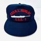 NEW Confederate Navy Submarine CSS HL Hunley CSS-1  Ballcap Hat MADE IN USA