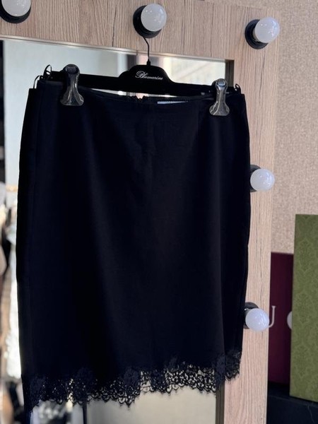 Women Blumarine Skirt Black Viscose 46