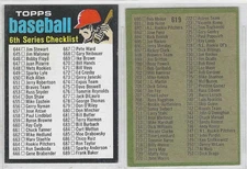 1971 TOPPS BASEBALL CARD SINGLES 745-752 (HIGH #s)