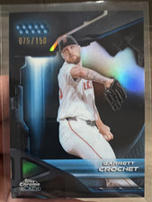 Topps 2026 Chrome Black Garrett Crochet Serial Numbered /150 #134 Red Sox