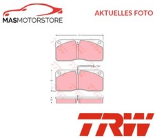 SATZ BREMSBELÄGE BREMSKLÖTZE VORNE TRW GDB5057 P NEU OE QUALITÄT