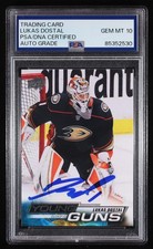 Lukas Dostal Signed 2022-23 Upper Deck #203 YG RC (PSA Authentic) Rookie Card |
