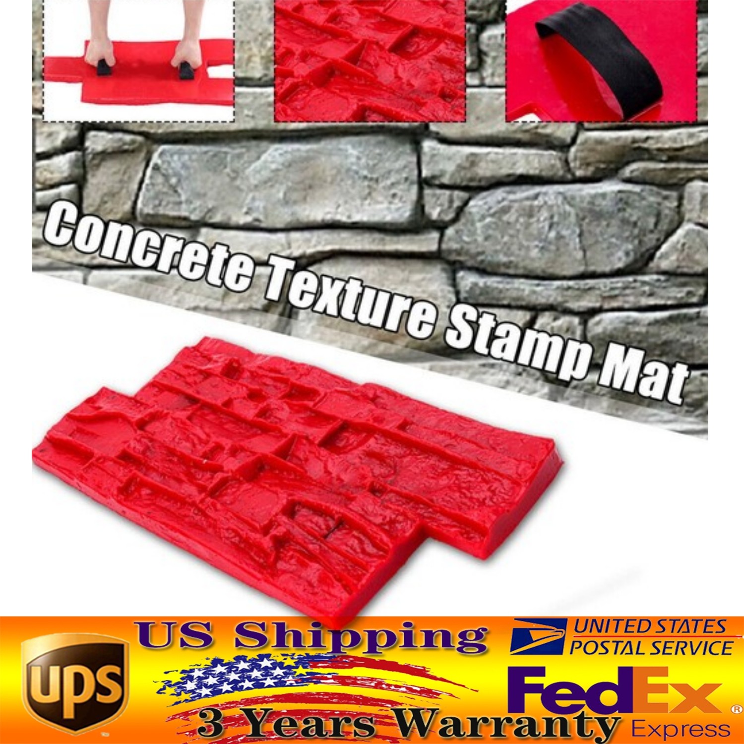 Cement Wall Mold for Concrete Cement Plaster Wall Brick Tiles Plastic Molds NEW