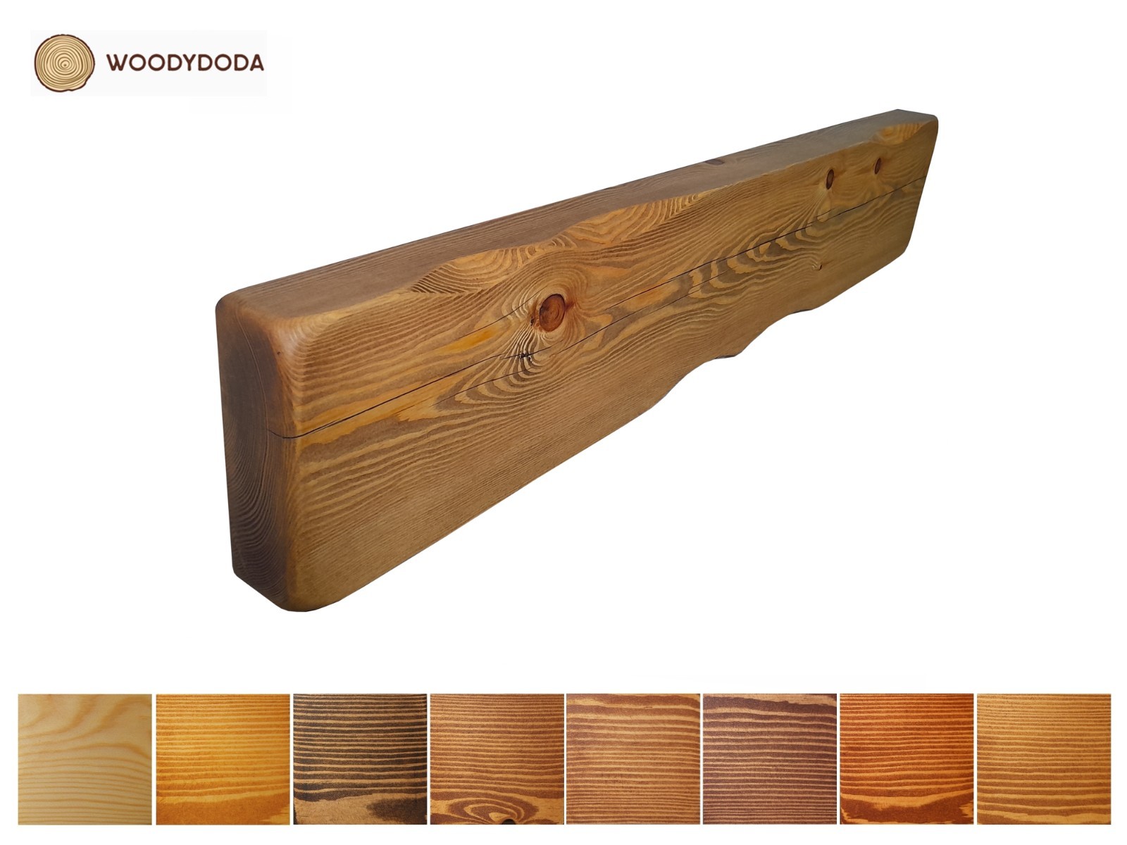 Rustic Solid Pine Mantle Piece Beam Fireplace - 11 Wax Colours - Rustic Edge