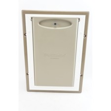 NWOB PetSafe Medium Entry Aluminum Pet Door Tan for Walls