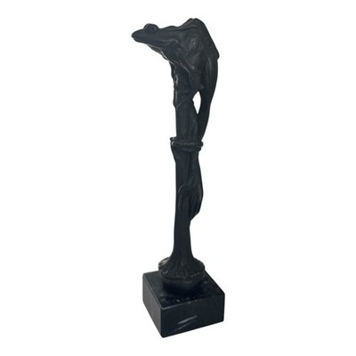 Vintage Louvre Museum Casting Repro Emmanuel Frémiet Frog France 1970s-1980s