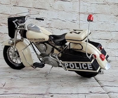 1978 Harley Davidson Police Motorcycle Model handmade antique