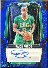 ( /25 ) Rajon Rondo 2024-25 Prizm Black #258 Blue Shimmer FOTL Auto Celtics SSP