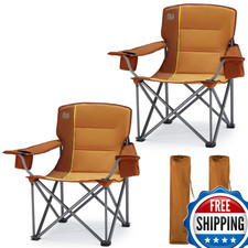 Timber Ridge Oversized Folding Camping Chair For Adults Support 550 Lbs Heavy