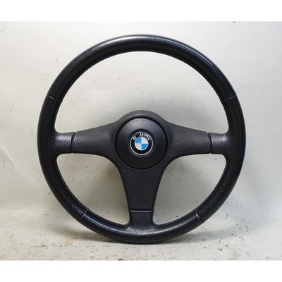 Reupholstered BMW E30 M Technik Sports Leather Steering Wheel 385mm 3-Spoke OEM