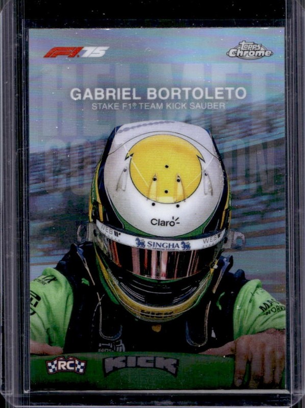 2025 Topps Chrome F1 Formula 1 Gabriel Bortoleto Helmet Rookie RC #HC-10